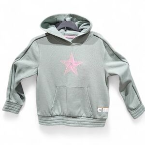 XERSION Quick Dri Pullover STAR  Hoodie Kangaroo Pockets Girls Plus 14.5/16.5P